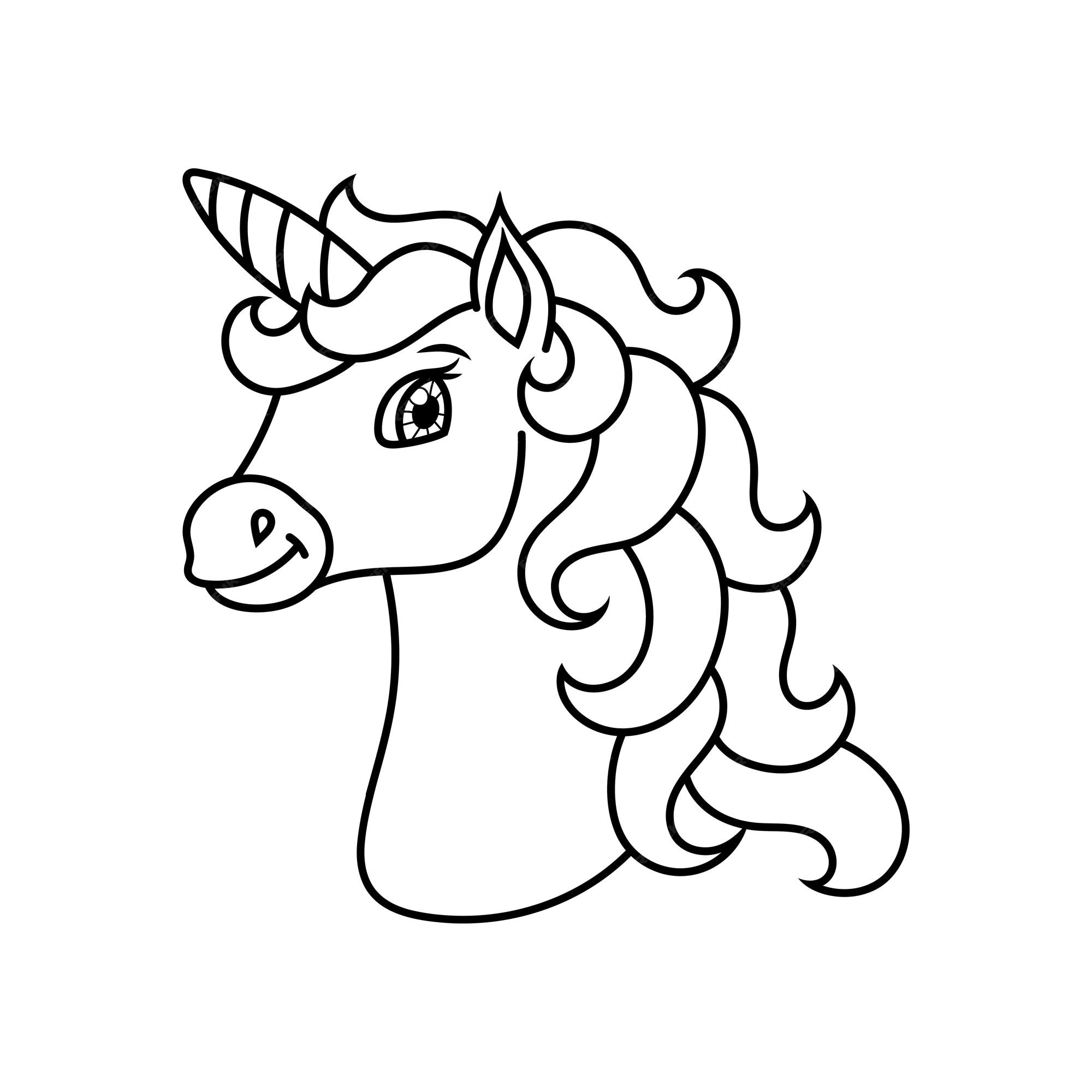 Desenho de Cabeça de cavalo para colorir