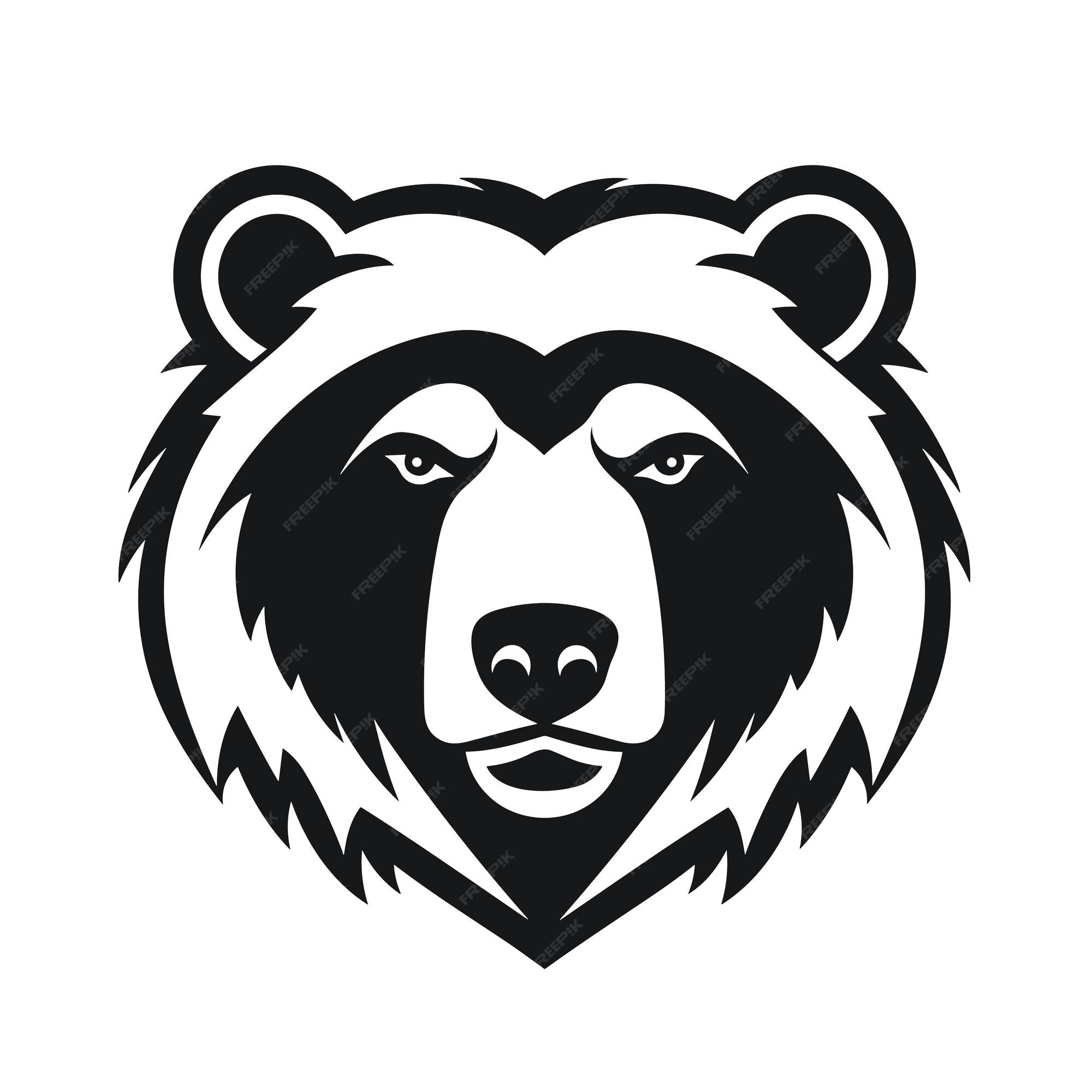 Design PNG E SVG De Cabeça De Urso Panda Desenhada à Mão Para