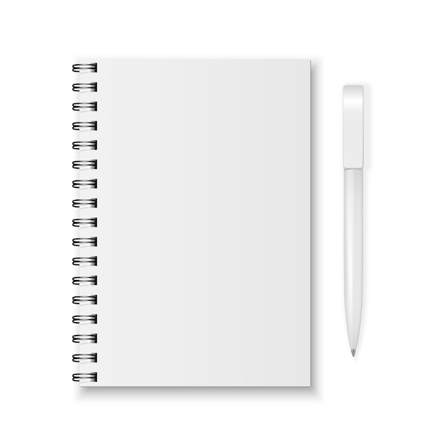 caderno e caneta