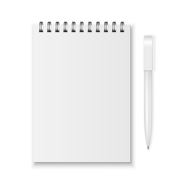 caderno e caneta