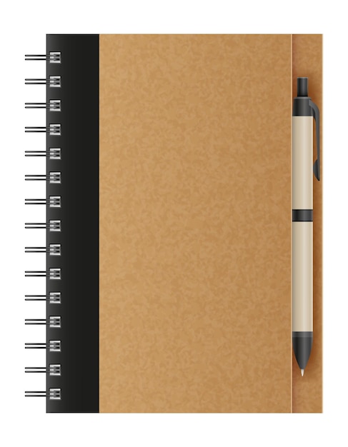 caderno para notas e lembretes diários caderno de desenho animado ilustração vetorial