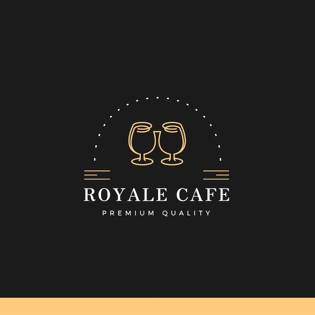 Cafe and coffee logo vintage tamplate