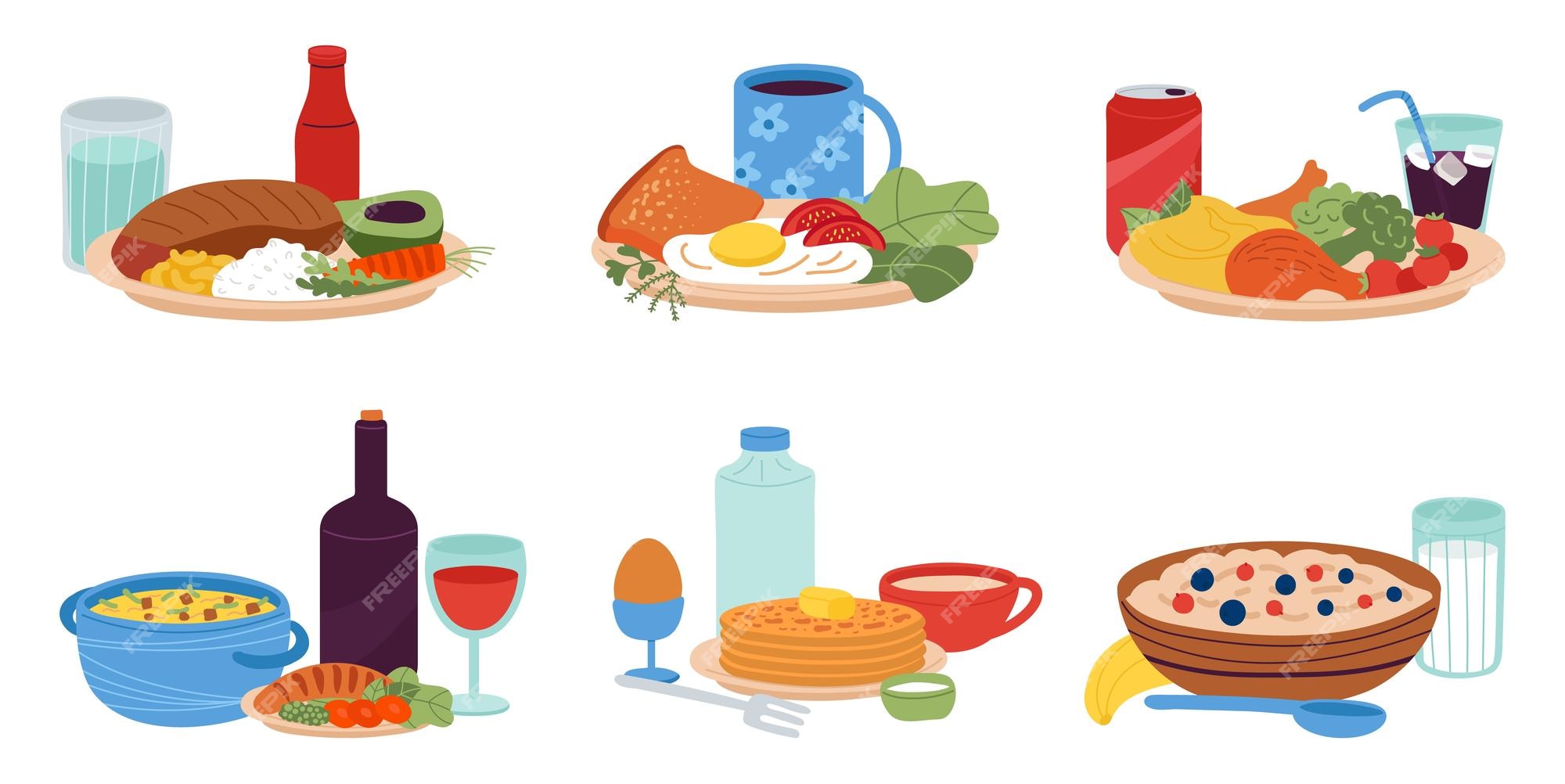 Vetores de Jogo Do Alimento Tradicional Vamos Comer Algo Delicioso Comida  Saborosa Ícones Para Logotipos E Etiquetas Do Menu e mais imagens de Almoço  - iStock