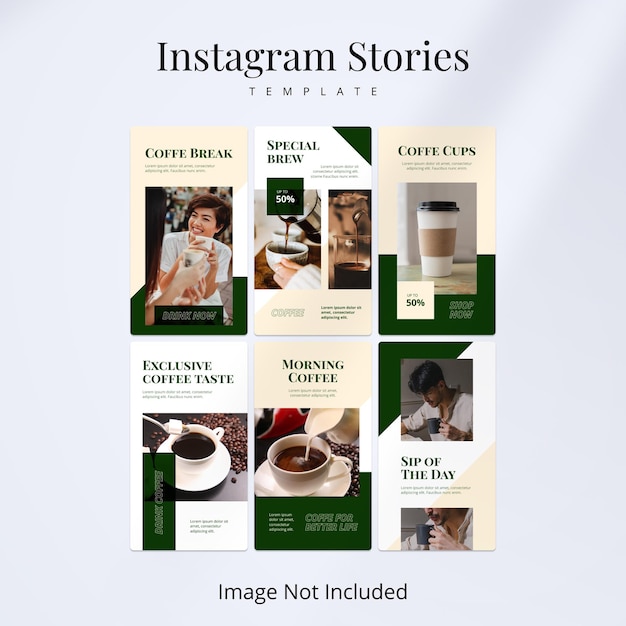 Café para histórias do instagram