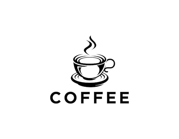 Café vector logo editável