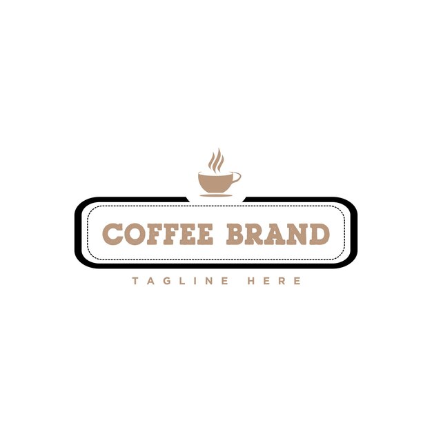 Cafeteria vintage vector logo Hipster e estilo retrô Perfeito para o seu design de negócios