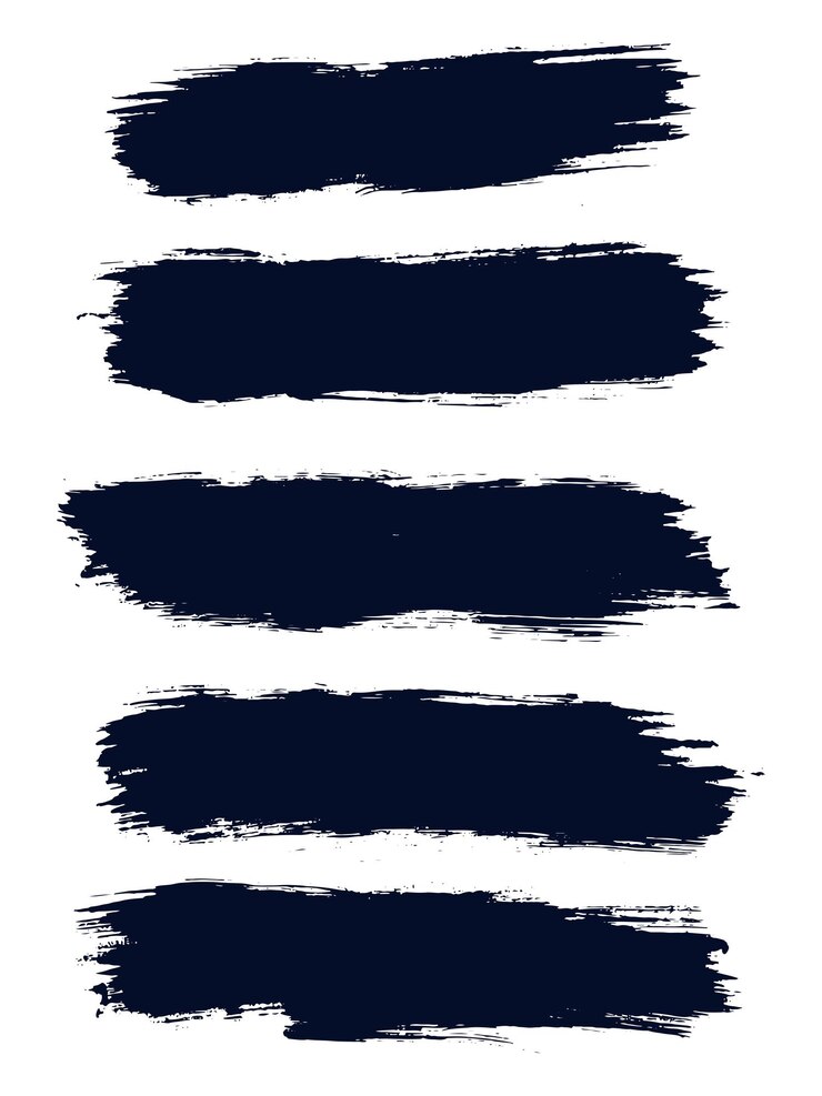 Vetor caixa de banner de cor preta respingo coleção de pinceladas de textura grunge