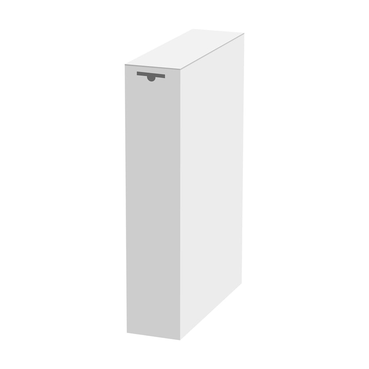 Vetor caixa de papelão de maquete de detergente ilustração realista de caixa de papelão de maquete vetorial de detergente para web design isolado em fundo branco