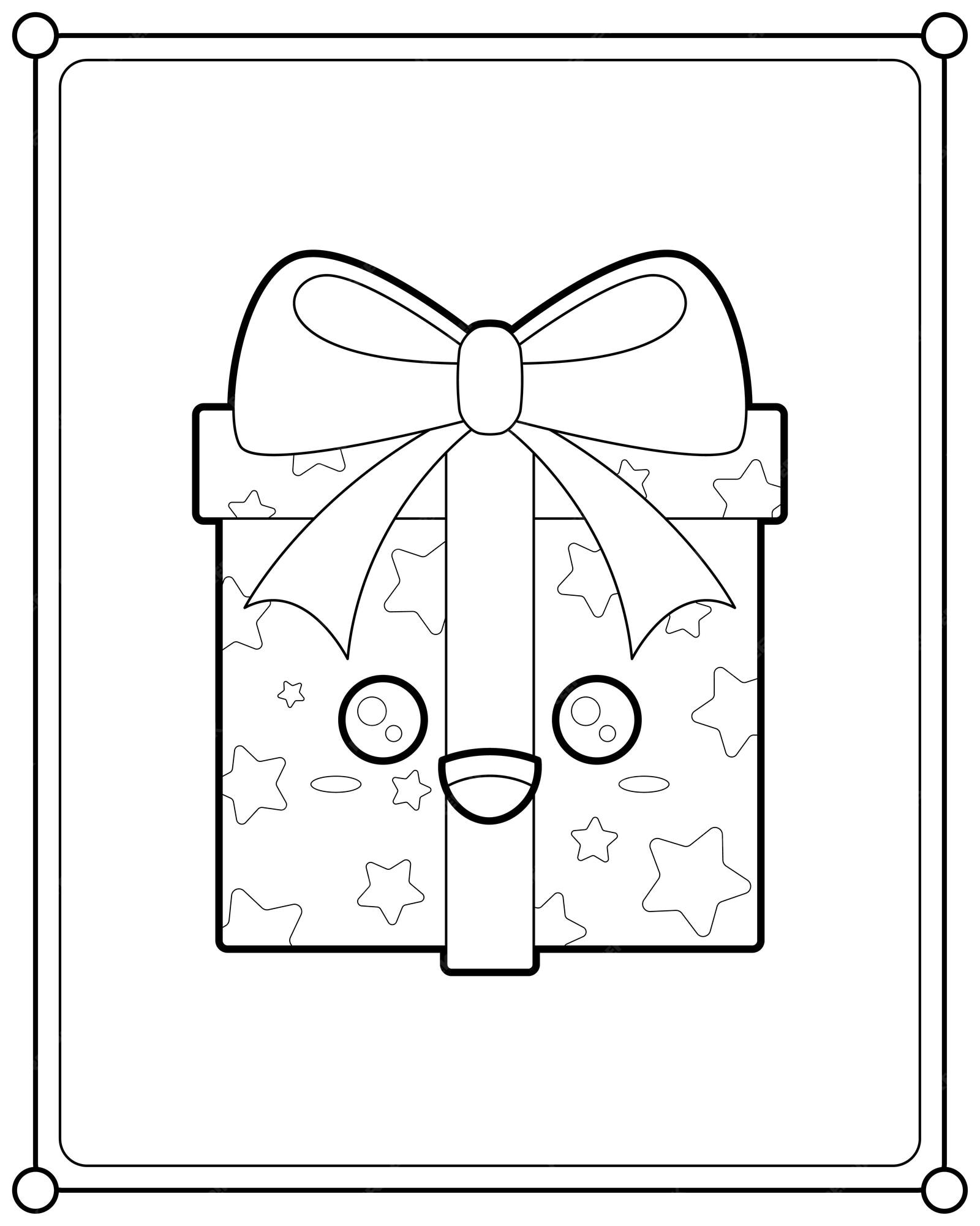 How to draw Kawaii Christmas GIFT l Como desenhar PRESENTE de