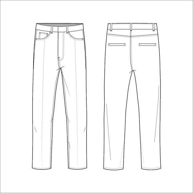 calças calças jeans tecido de estilo de moda