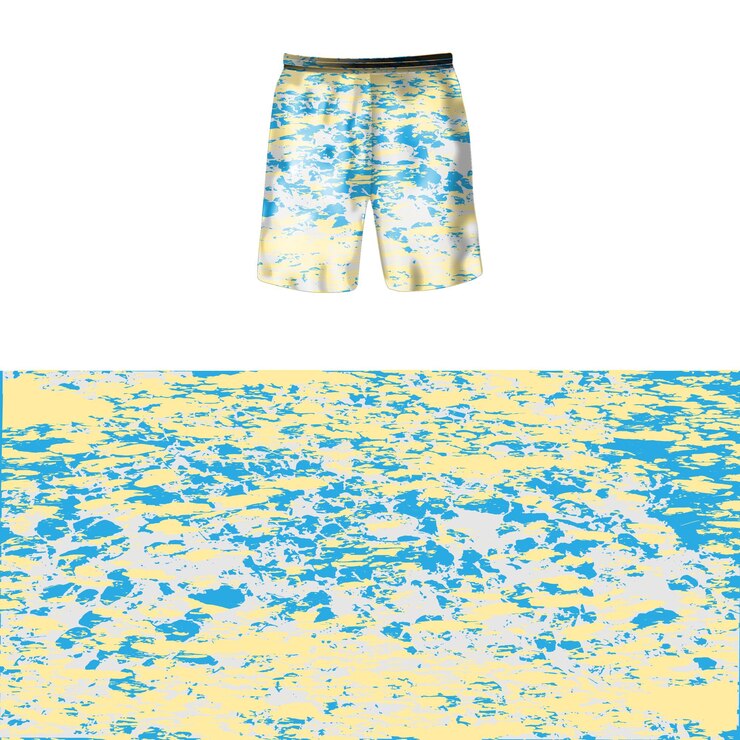Calças shorts com vetor abstrato