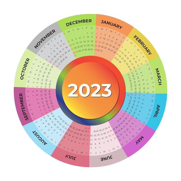 Calendário 2023, calendário de mesa 2023