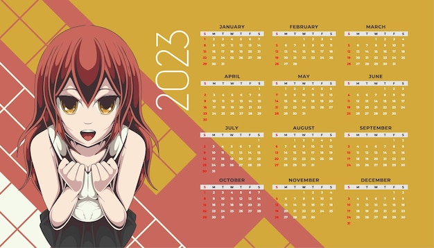 Calendário anime 2023