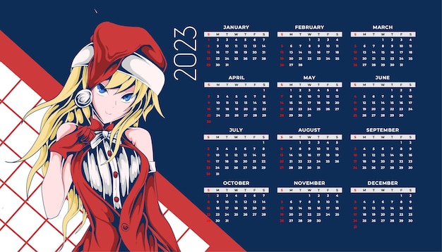 Calendário anime de natal 2023