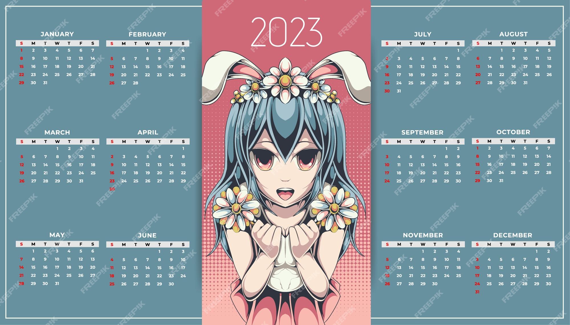 Calendário anime de páscoa 2023