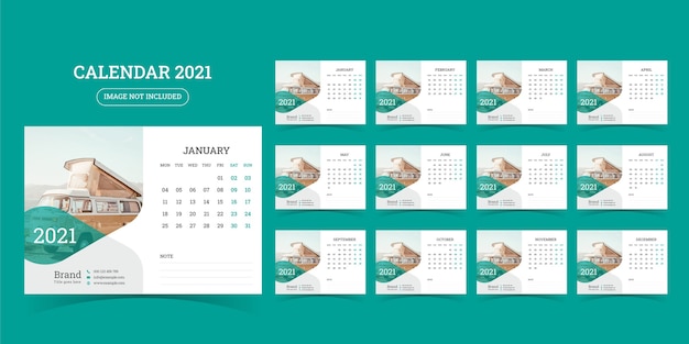 Calendário de mesa