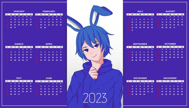 Calendário anime de páscoa 2023