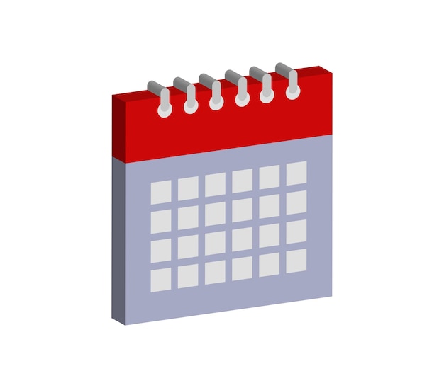 calendário tridimensional