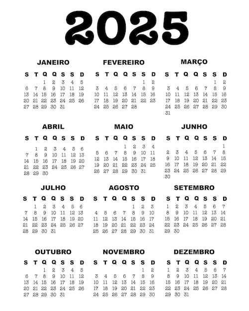 Vetores e ilustrações de Calendario 2025 para download gratuito Freepik
