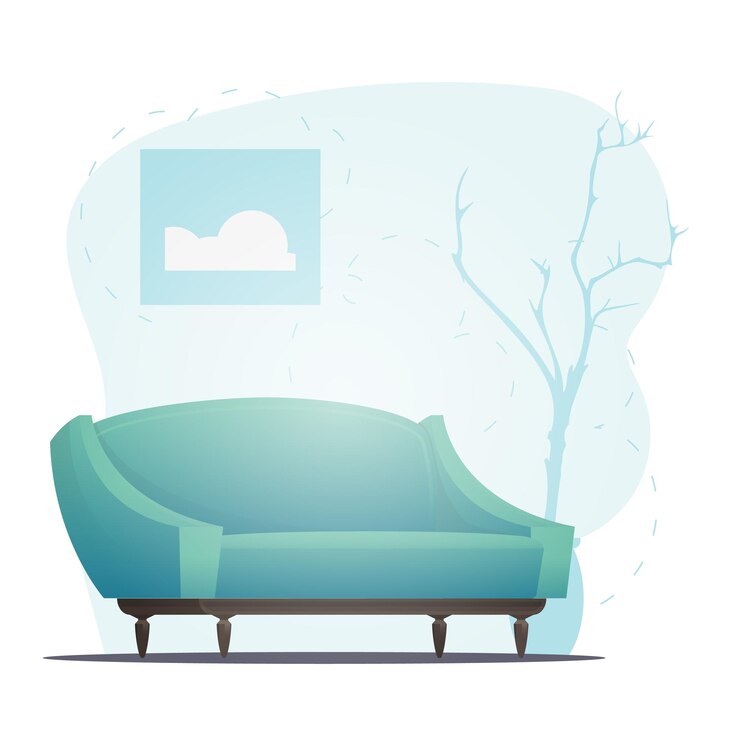 Vetor cama vazia e fundo de planta de casa com espaço para o seu estilo de desenho animado de personagem