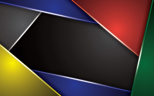 Vetor camada de sobreposição de fundo abstrato moderno colorido vector