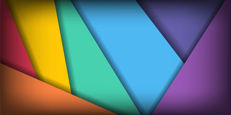 Vetor camada de sobreposição geométrica criativa abstrata com fundo colorido