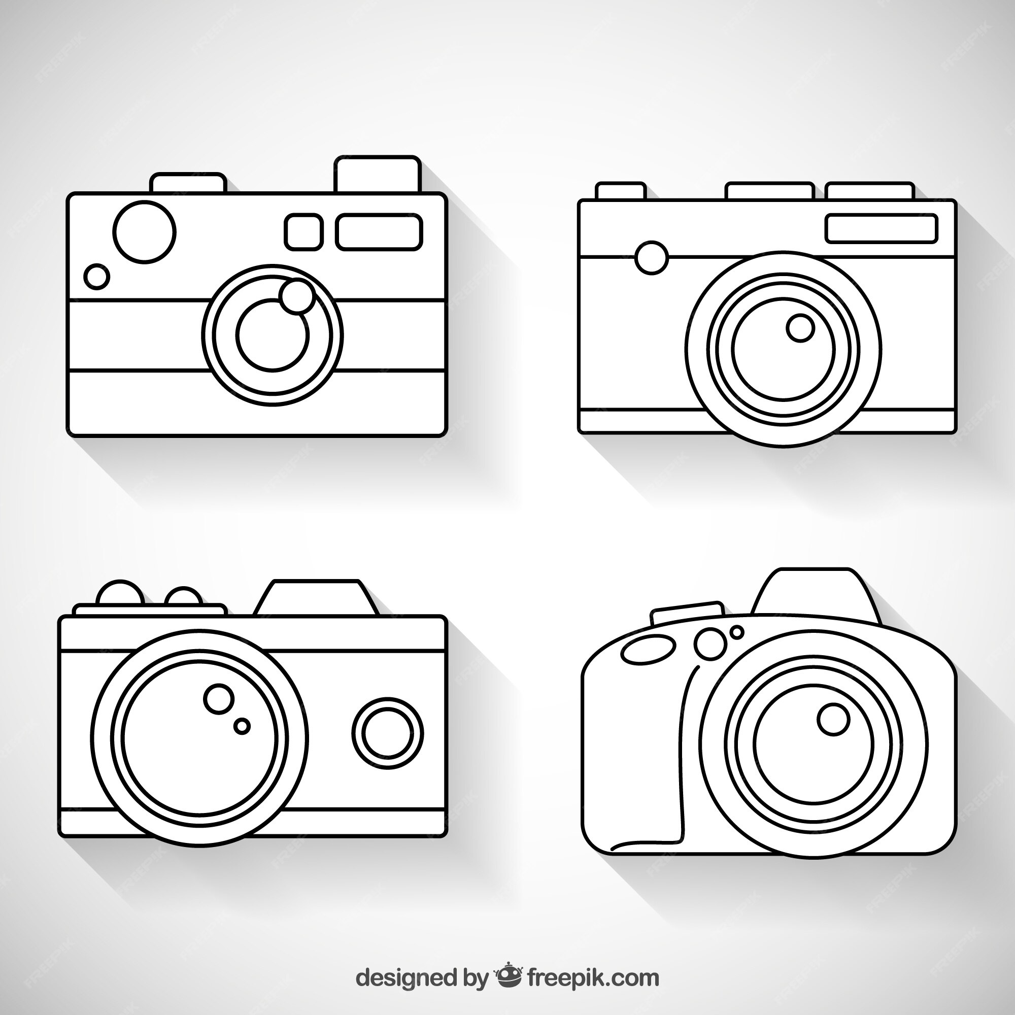 Фотоаппарат вектор Минимализм