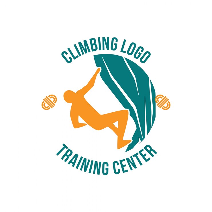 Vetor caminhada aventura logo