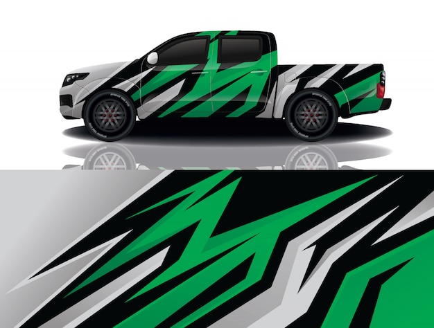 caminhão carro decalque envoltório design