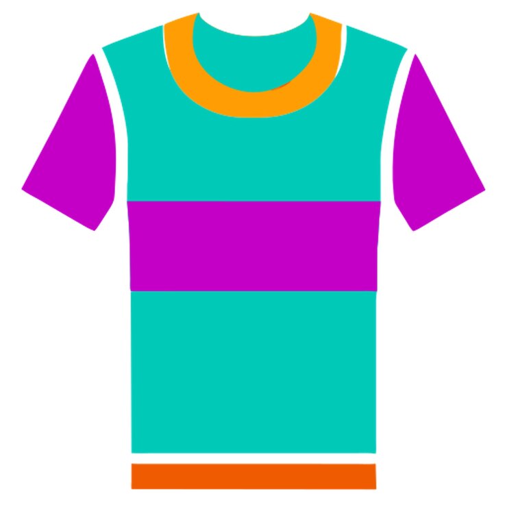 Vetor camisa com um ícone de tema de néon retro 80sinspired