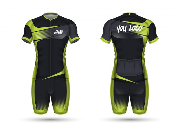 Vetor camisa de ciclismo jersey