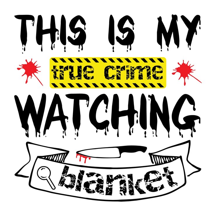 Vetor camisa de crime verdadeiro svg