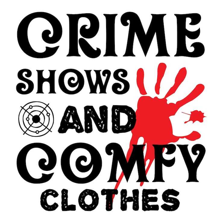 Vetor camisa de crime verdadeiro svg