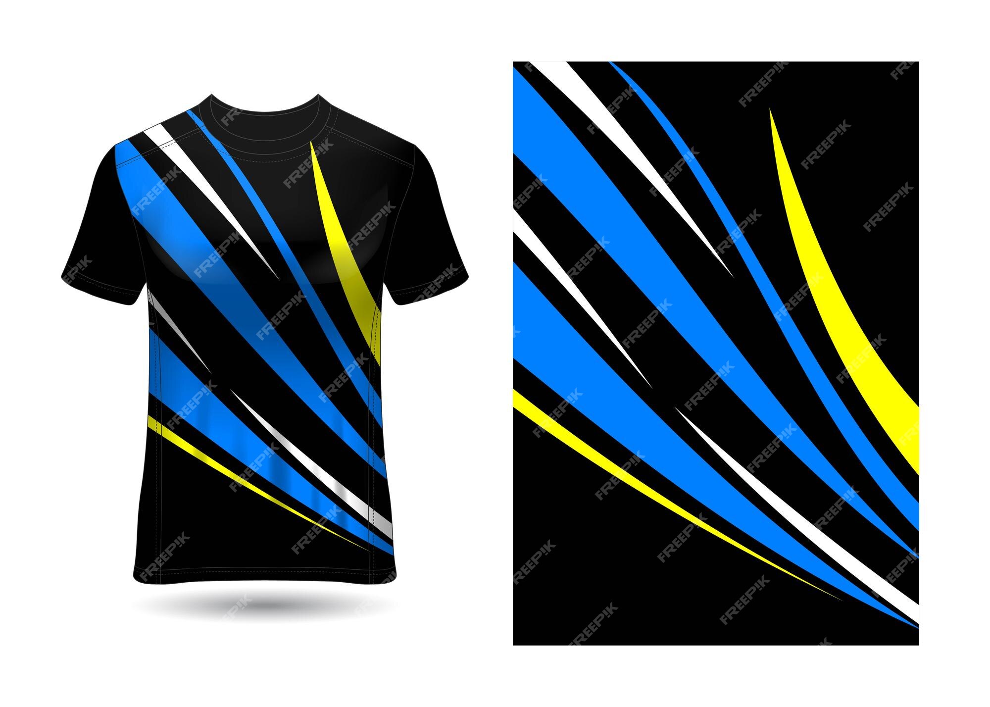 Design de camisa de textura abstrata de esportes de camiseta para corrida,  futebol, jogos, motocross, jogos, ciclismo