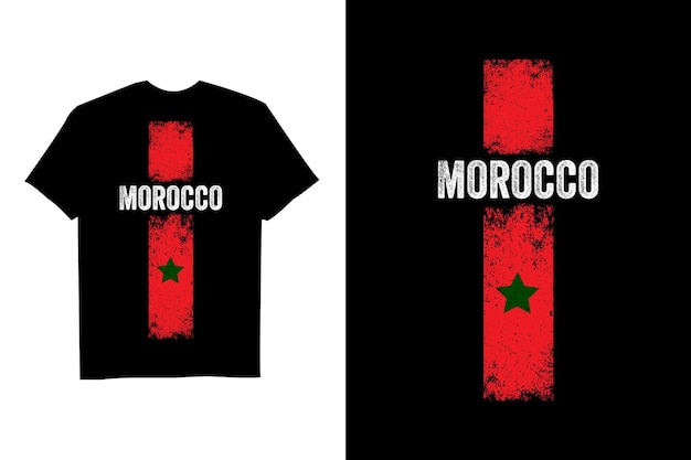 Camisa de futebol com bandeira do marrocos 2022 camiseta com bandeira