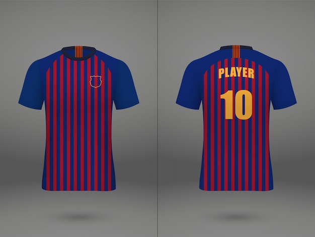 Camisa de futebol modelo realista