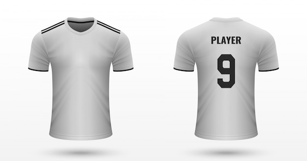 Camisa de futebol realista