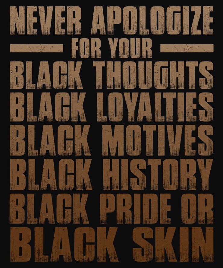 Vetor camisa de história negra camisa de todos os meses camisa de melanina