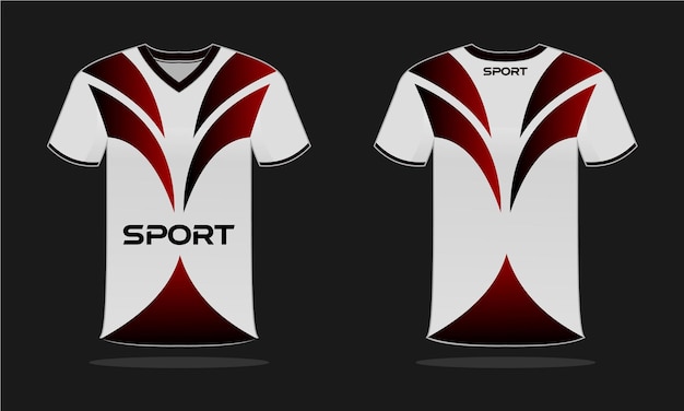 Camisa esportiva e modelo de camiseta esportiva design de camisa. design esportivo para futebol, corrida, jogos