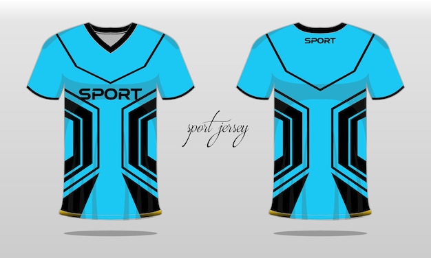 Camisa esportiva e modelo de t-shirt esportes jersey design vector. design esportivo para futebol