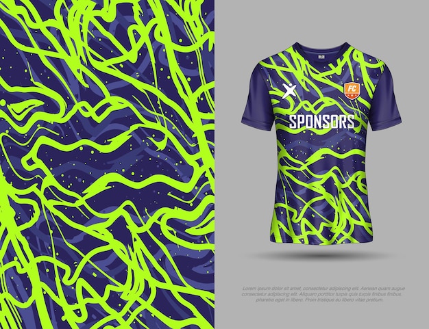 Vetor camisas de futebol fundo de textura abstrata para jogos de futebol de ciclismo em declive de camisa de corrida