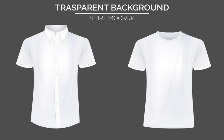 Vetor camiseta branca e maquete formal