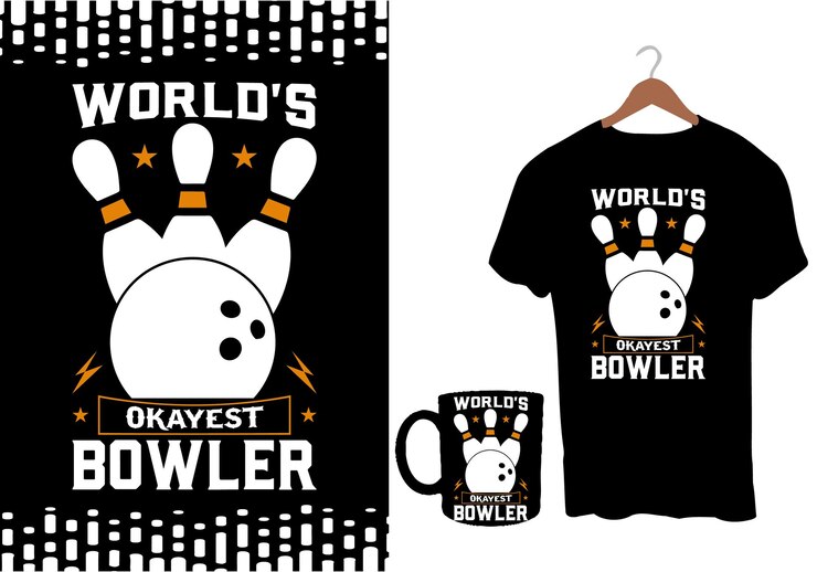 Vetor camiseta de boliche engraçado amante de jogadores de boliche mulher e homem design de camiseta de boliche retrô vintage
