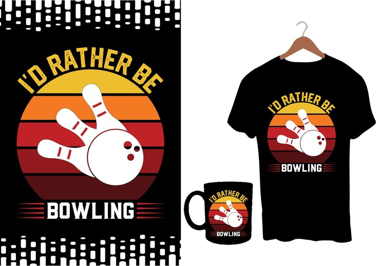 Vetor camiseta de boliche engraçado amante de jogadores de boliche mulher e homem design de camiseta de boliche retrô vintage