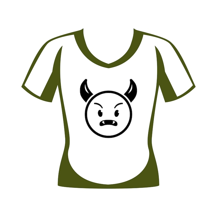 Vetor camiseta de pescoço redondo