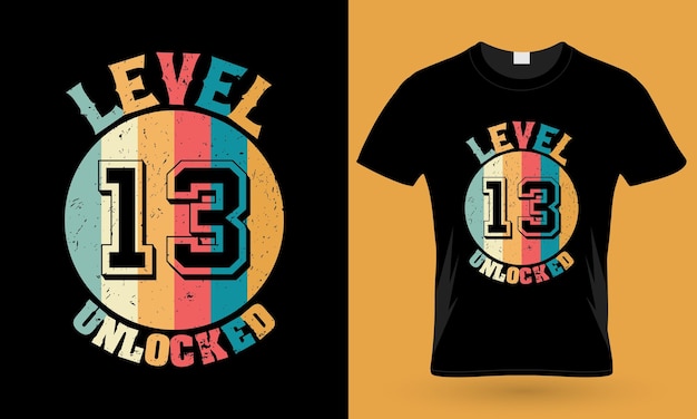 Camiseta desbloqueada nível 13