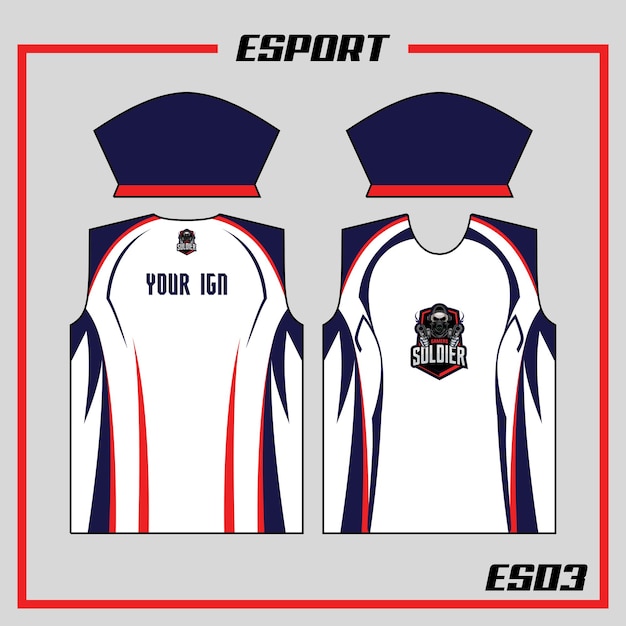 Vetor camiseta esport 03