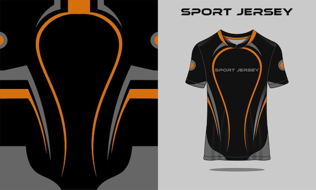 Camiseta esporte laranja corrida jogos futebol