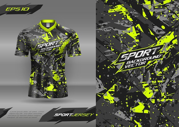 Vetor camiseta esportiva com textura abstrata design de camisa para corrida, futebol, jogos, motocross, jogos, ciclismo