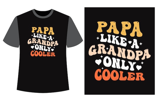 Vetor camiseta feliz do dia dos avós vetor engraçado design de camiseta vintage do dia dos avós